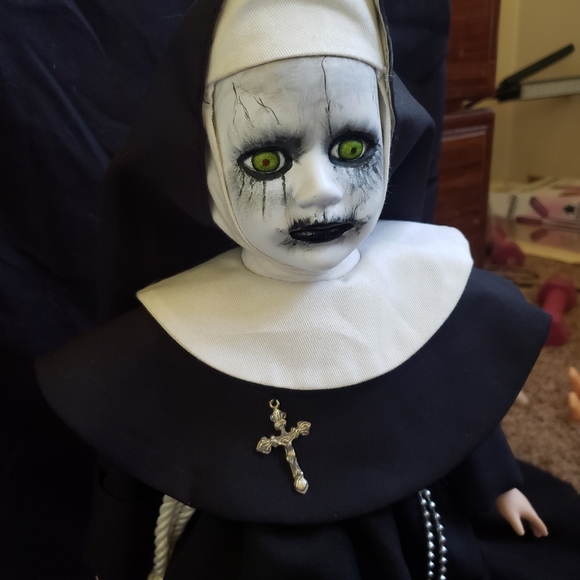 OOAK Creepy Nun Porcelain Doll - Picture 4 of 5